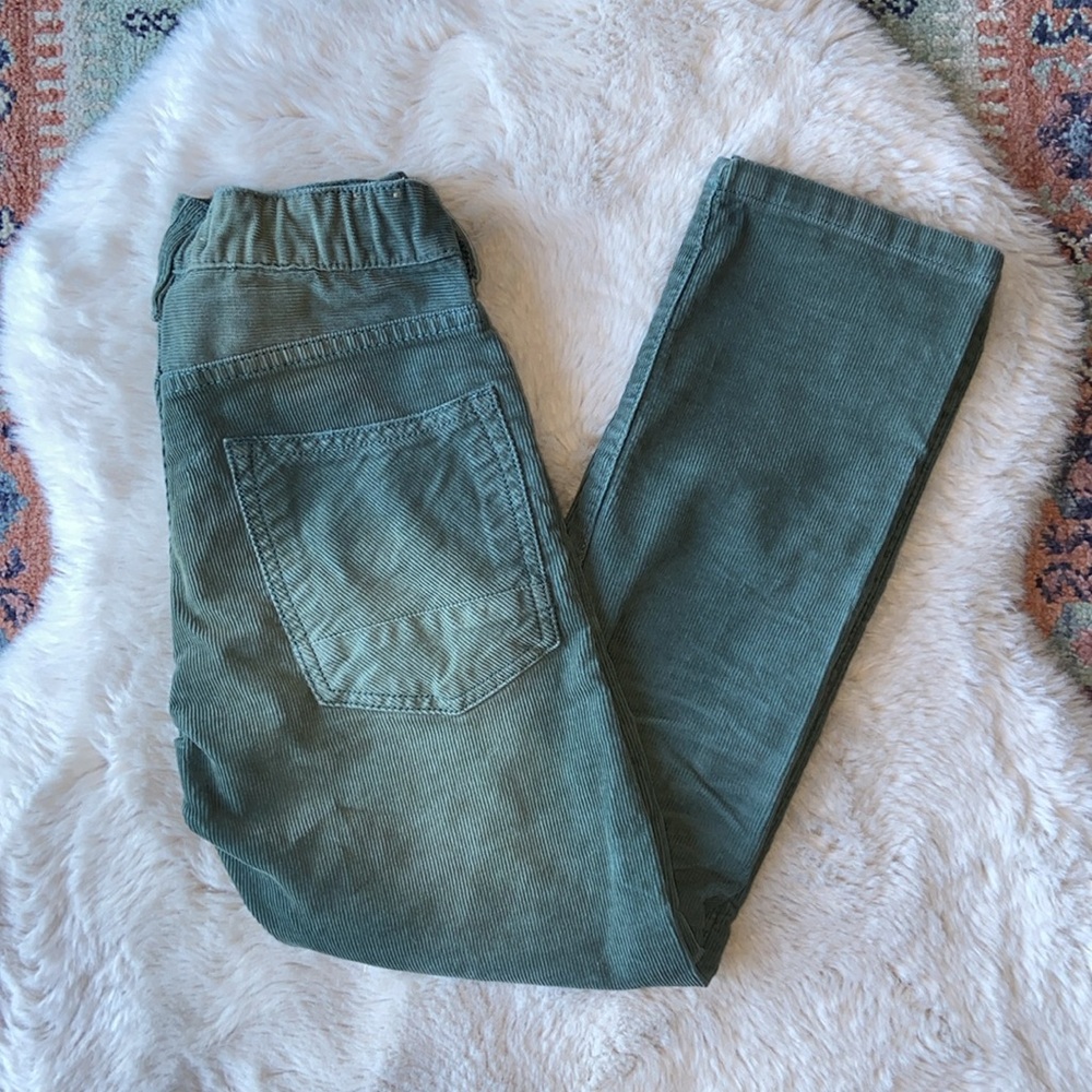 Scotch & Soda kids green corduroy pant classic 5 pocket slim scotch shrunk  7